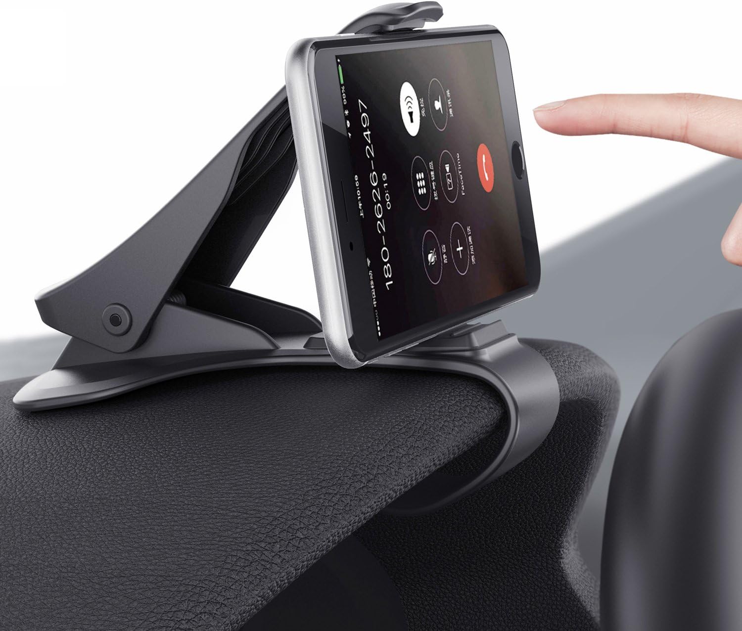 Mate2GO Car Phone Holder, HUD Car Mount Dashboard Cell Phone Clip holder Compatible with iPhone X 8 7/7Plus/6Plus, Samsung, HuaWei, 3.5-6.5 Inches Smartphones, No Blocking Sight