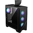MSI MAG Forge 321R Airflow - Premium Mid-Tower Gaming PC Case - Tempered Glass Side Panel - ARGB 120mm Fans - Liquid Cooling Support up to 360mm Radiator - Vented Front Panel