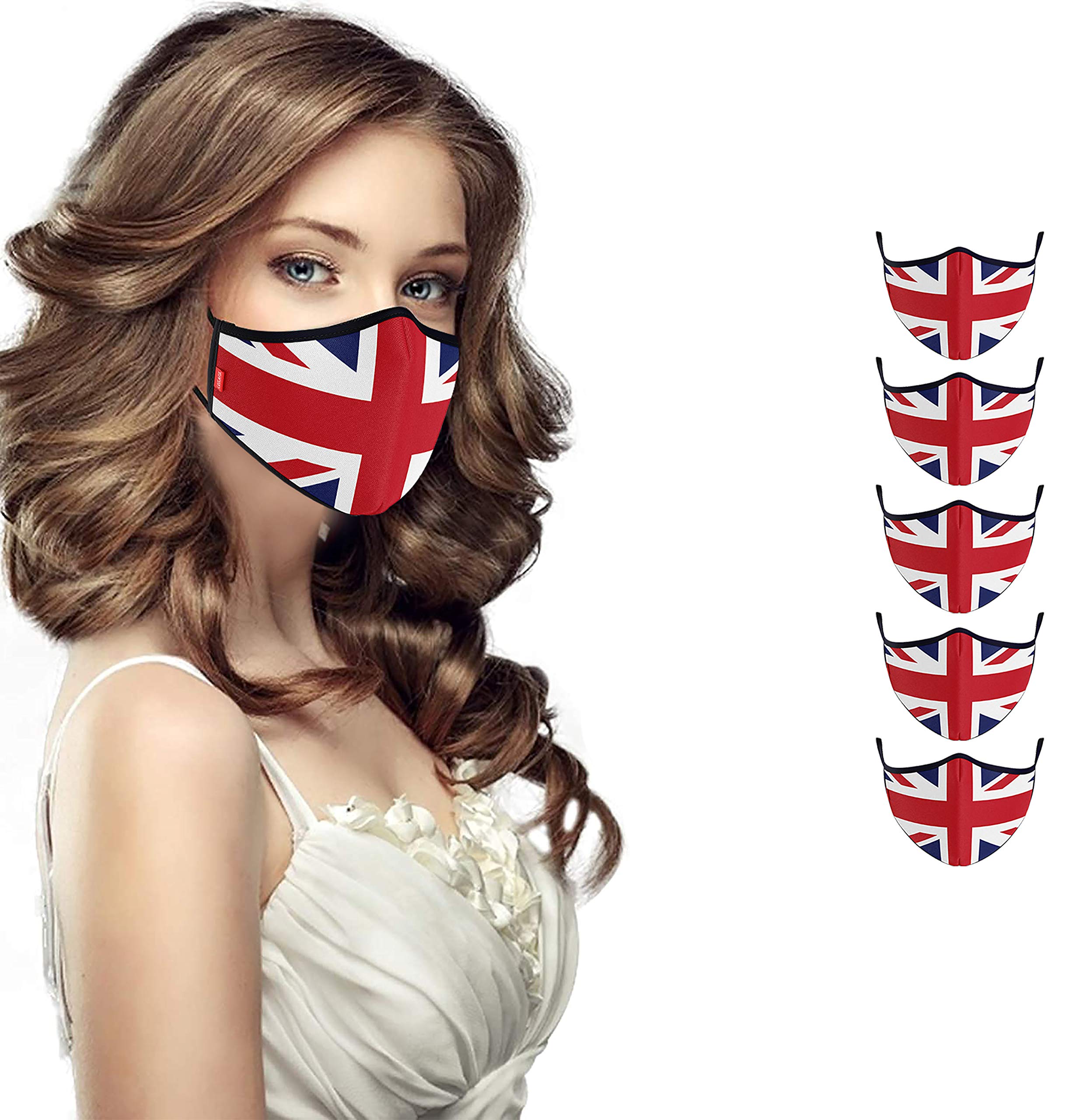 COOL Mask Unisex 3 Layer Reusable Washable Face Mask ( Pack of 5 )