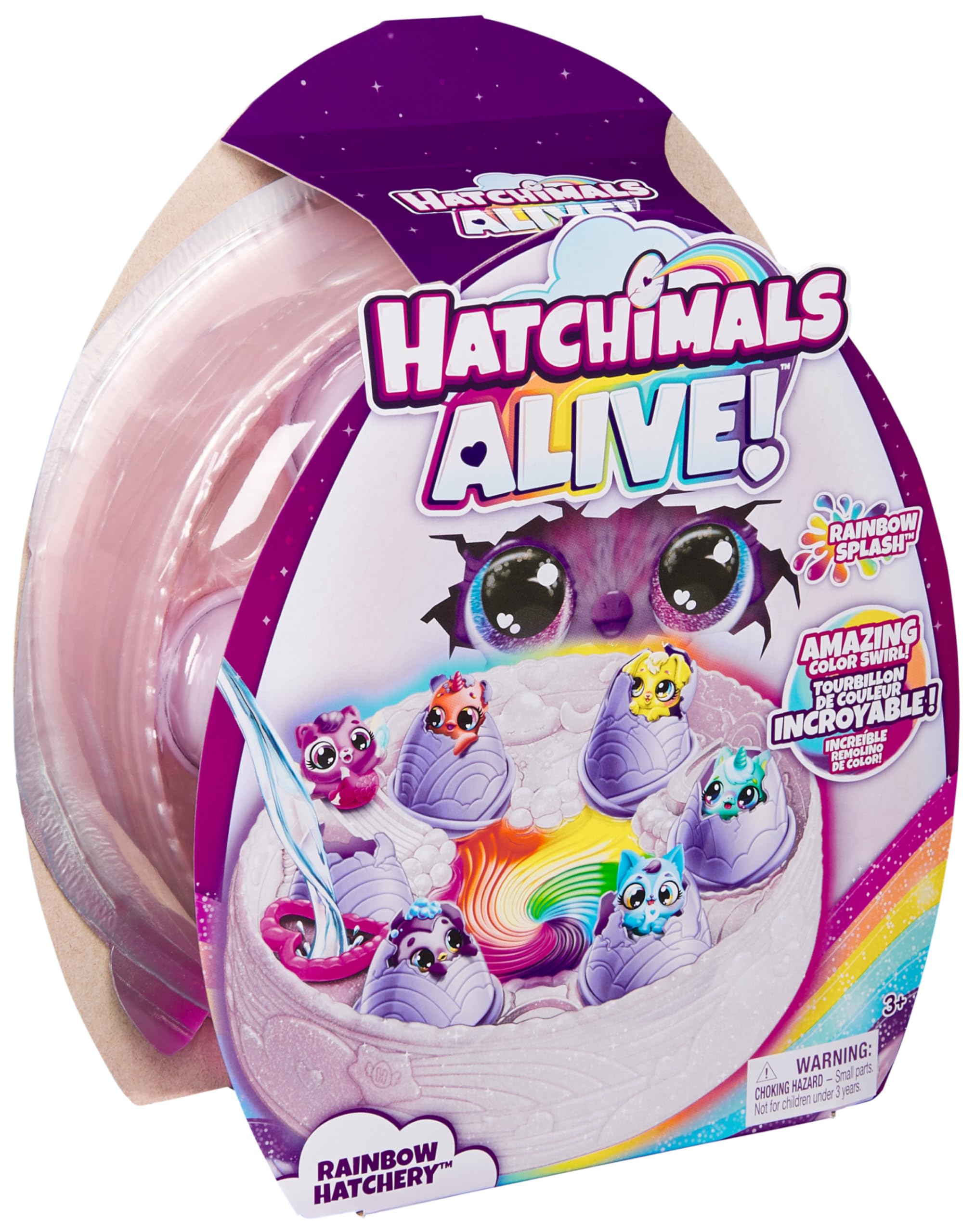Hatchimals Alive, Rainbow Hatchery with 6 Mini Figures in Color Reveal Eggs & Over 10 Accessories, Gifts & Stocking Stuffers for Girls & Boys Ages 3 & up