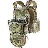 VOTAGOO GEAR 500D Quick Release Modular Plate Carrier Men Training Vest With Drop Pouch, Adjustable Training Vest For Outdoor