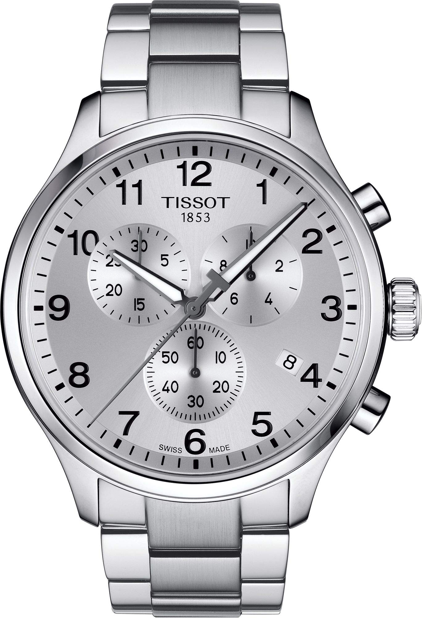 Tissot Mens Chrono XL Reloj casual de acero inoxidable gris T1166171103700