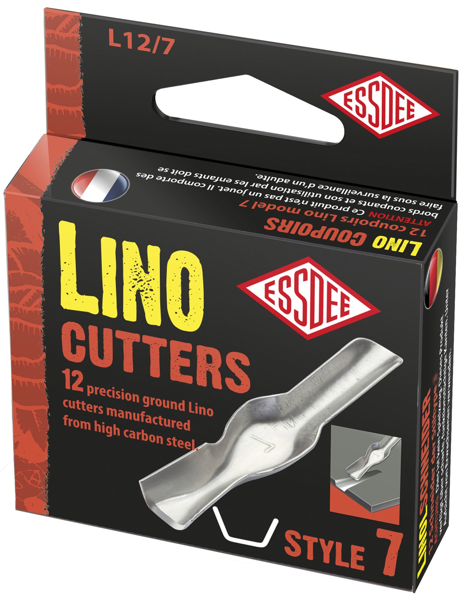 Educational Arts L12/7 Lino Cutter No 7 Pk12 (Box), Silver
