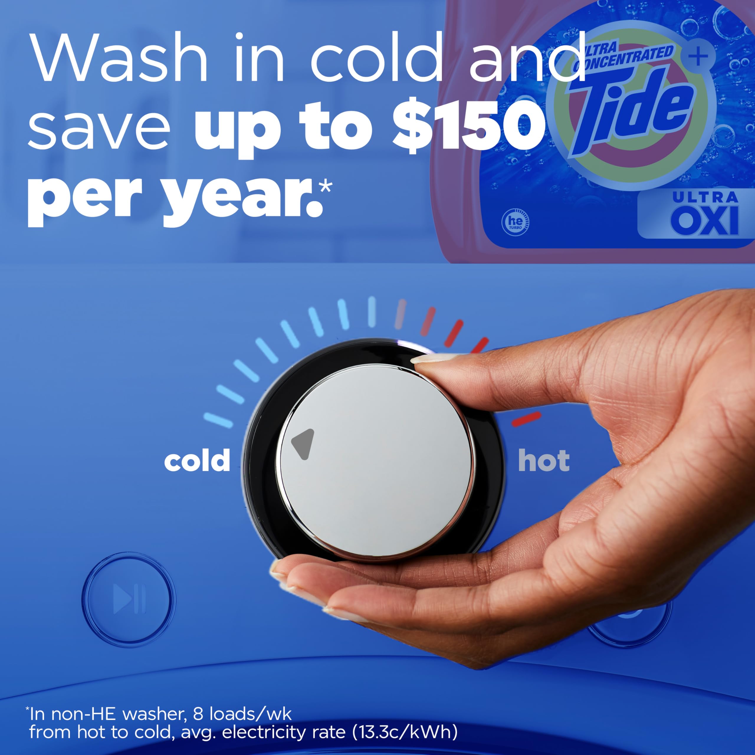 Tide Ultra Oxi Liquid Laundry Detergent, 106 loads, 149 fl oz, HE Compatible