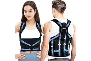 WellSync Posture Corrector for Women and Men, Adjustable Back Posture Belt, Back Brace for Posture for Women, Pain Relief from Back, Posture Brace Provides Support and Shape For Neck, Shoulders XL