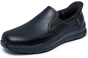 Skechers Men's Nampa Broxtin Hands Free Slip-in Safety Shoes