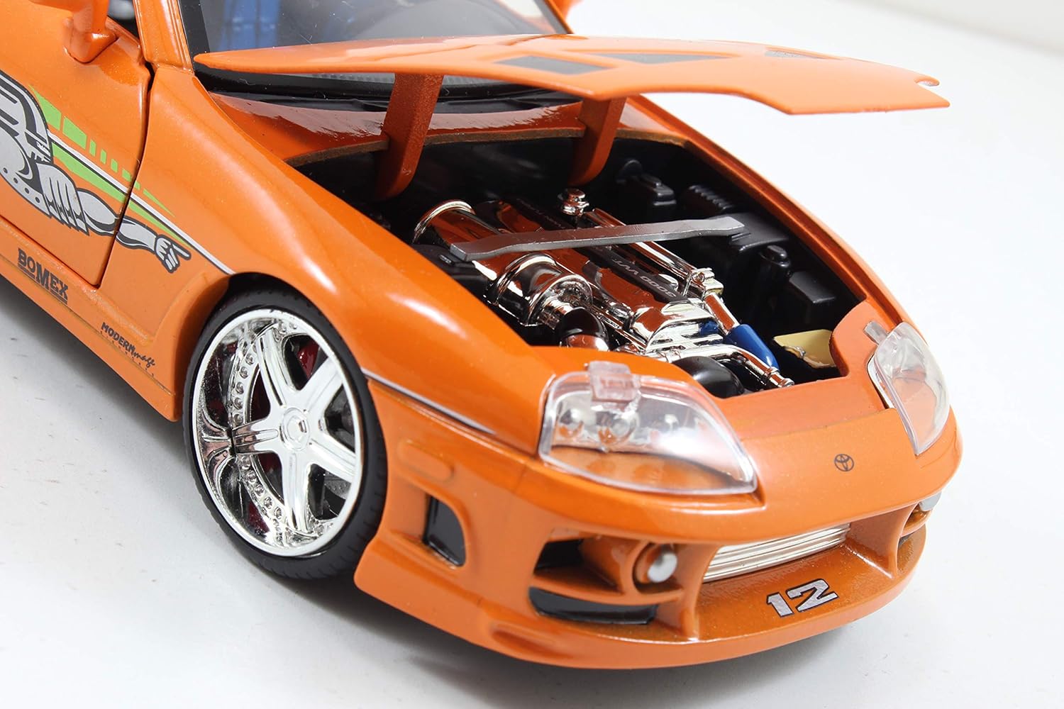 FAST & FURIOUS 1995 TOYOTA SUPRA 1:24 SCALE DIE-CAST REPLICA CAR, Multi-coloured, 20 centimeters - Image 3