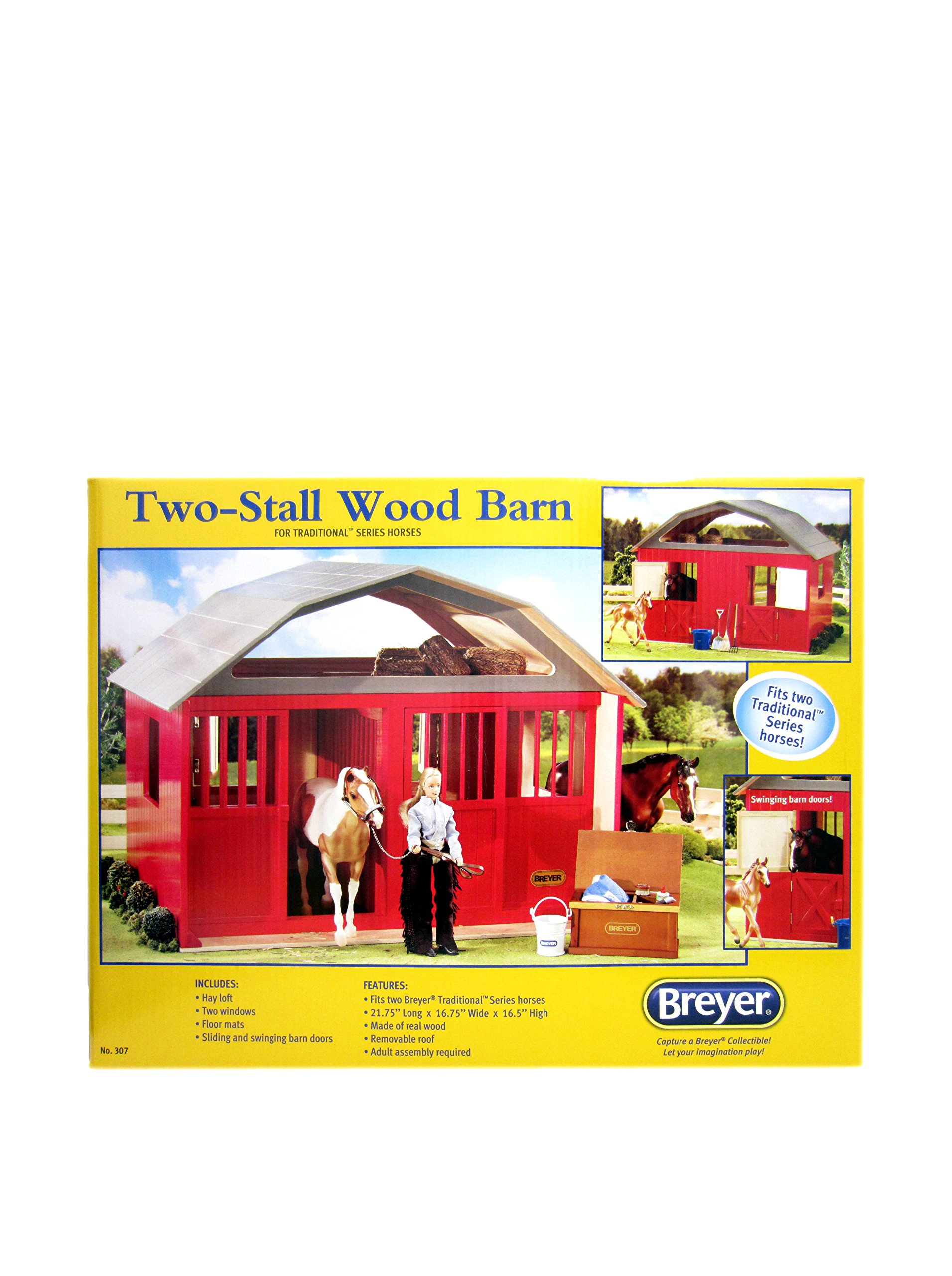Breyer 1:9 Scale Traditional Stable Life Two-Stall Barn