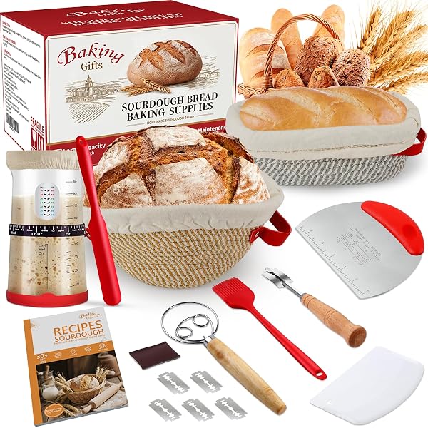 SOURDOUGH STARTER KIT,GIFT FOR BAKERS SOURDOUGH BREAD BAKING...