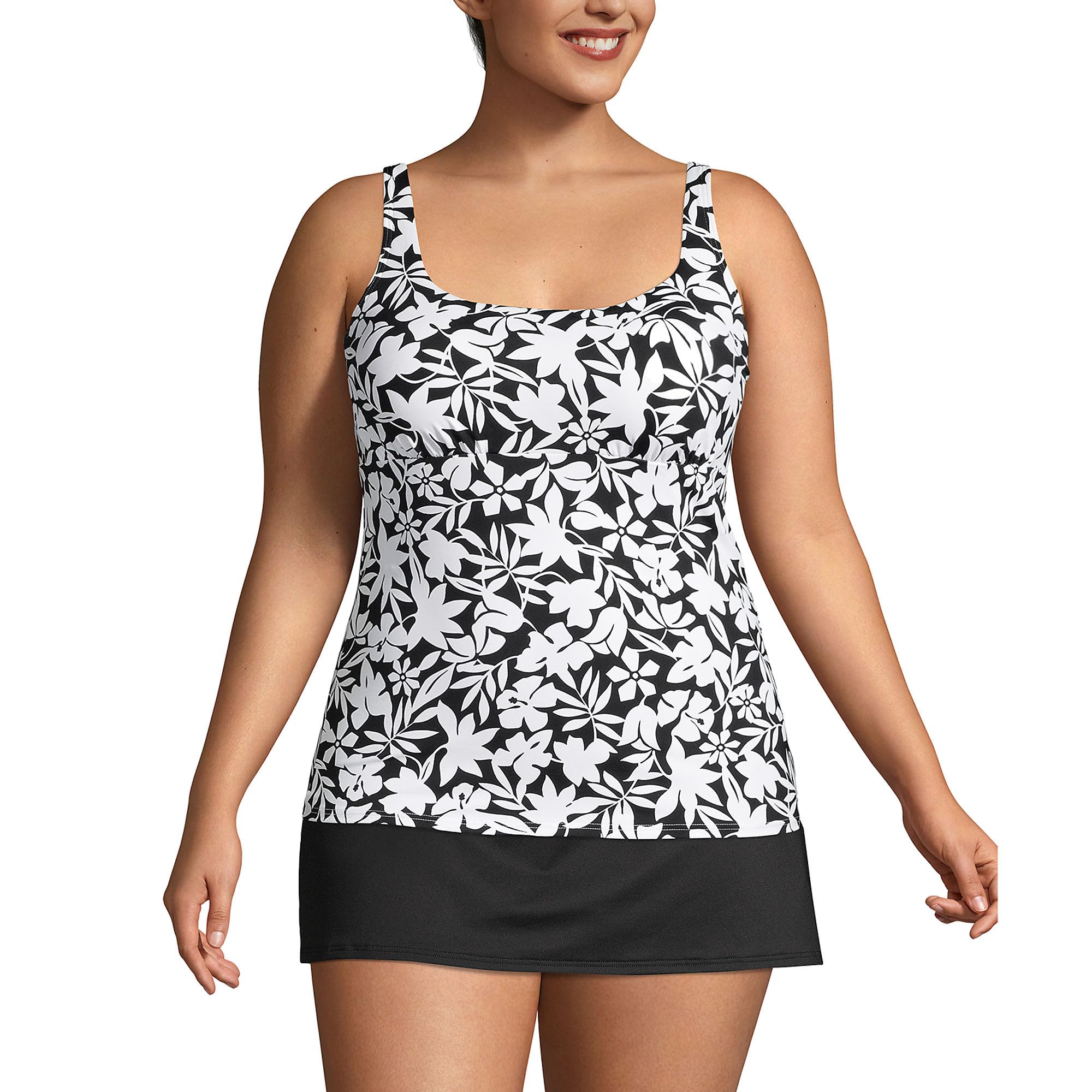 Queen's Garden High Neck Tankini Top