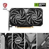 MSI GeForce RTX 4060 Ti VENTUS 2X BLACK 16G OC 16GB GDDR6 GPU Graphics Card view 2
