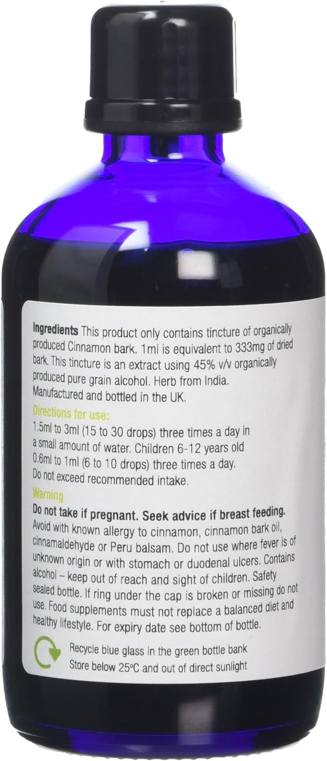 Organic Herbal Remedies 100 ml Cinnamon Tincture, 100 ml (Pack of 1) - Image 4
