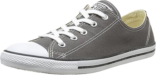 womens converse grey all star dainty canvas ox trainers