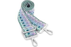 GINJKGO Silvery Purse Straps Replacement Crossbody - Guitar Strap for Purse Crossbody