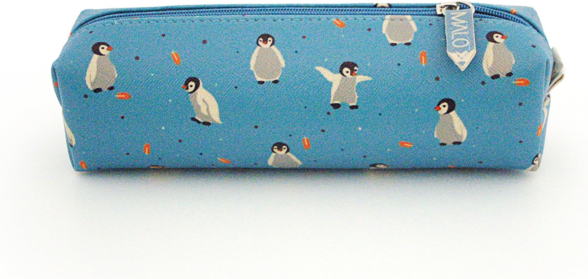 MALO Pencil Case Turquoise Blue Penguin