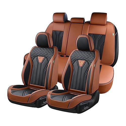 FLORICH Leather Seat Covers, Seat Covers Full Set, Car Seat