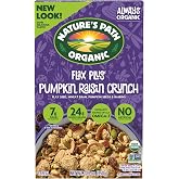 Nature's Path Organic Pumpkin Raisin Crunch Cereal, 12.3 oz (Pack of 1) | ALA Omega-3 rich flax seeds, 24g whole grains, 7g fiber, pumpkin seeds, raisins, crunchy granola clusters