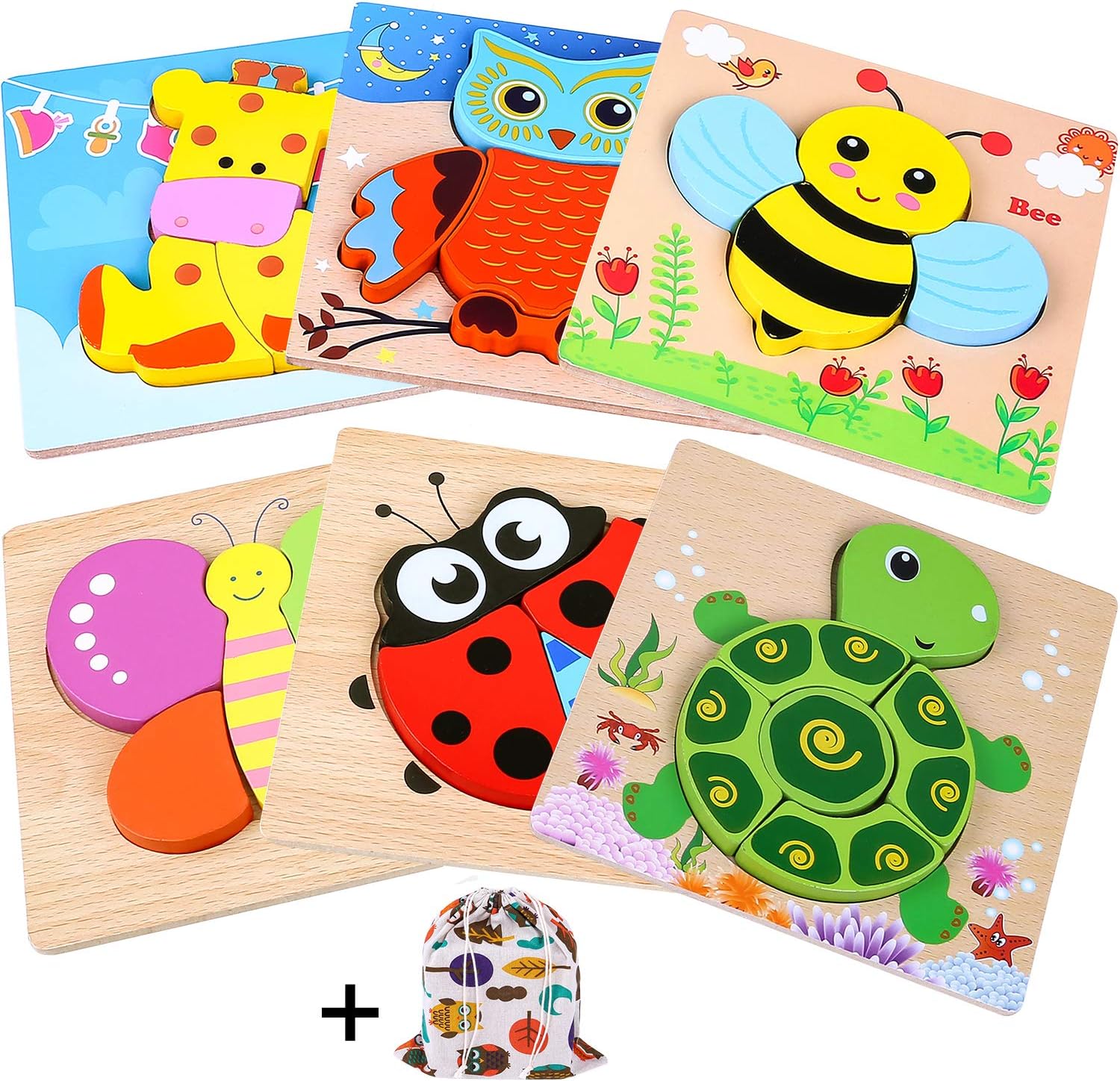 wooden animal toys for toddlers