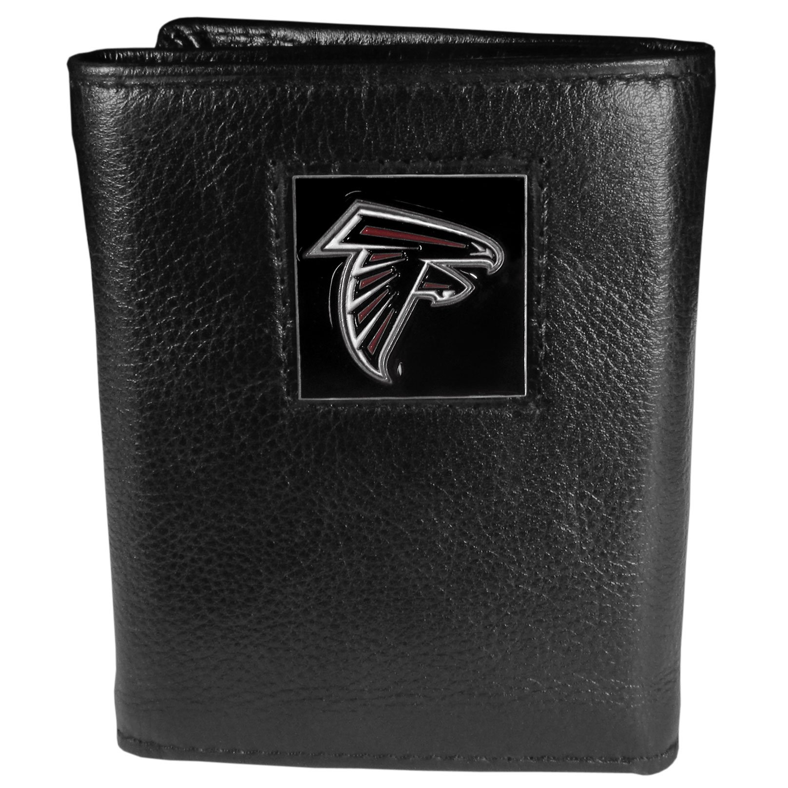 Siskiyou Sports NFL Mens Atlanta Falcons Deluxe Leather Tri-fold Wallet One Size Black