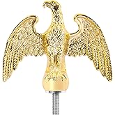 BMFTRRI Eagle Flag Pole Ball Topper Ornament - Aluminum Alloy Eagle Finial-1/2-13UNC Threading Fit 20/25/30Ft Telescoping/Sectional Flagpoles Outside House