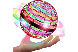 Isifil Tecno Flying Orb Ball Toy, Cosmic Globe Boomerang Hover Ball Galactic Fidget Spinner Kids Adults Outdoor Fly Toy Birthday Gift Cool Stuff for Boys Girls 6 7 8 9 10+ Year Old (Red)