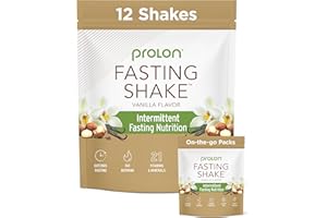 Prolon Intermittent Fasting Drink Mix | Shake for Intermittent Fasting | Vitamins, Fiber, Plant Based Protein, Superfoods | Keto, Vegan, Gluten Free, Dairy Free | Vanilla, (12 ct)