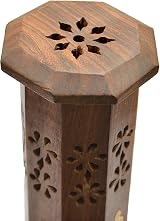 Puckator Sheesham Wood Incense Burner Thai Buddha 31cm Tower Holder view 4