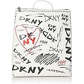 DKNY Women's Handbags Backpack,Optic White Multi,1SZ
