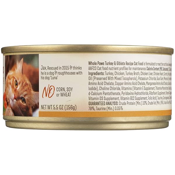 WHOLE PAWS GRAIN FREE TURKEY & GIBLETS RECIPE, 5.5 OZ