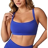 UNISSU Hugcurve Adjustable Sports Bra Square Neck Wireless Padded Yoga Workout Tops