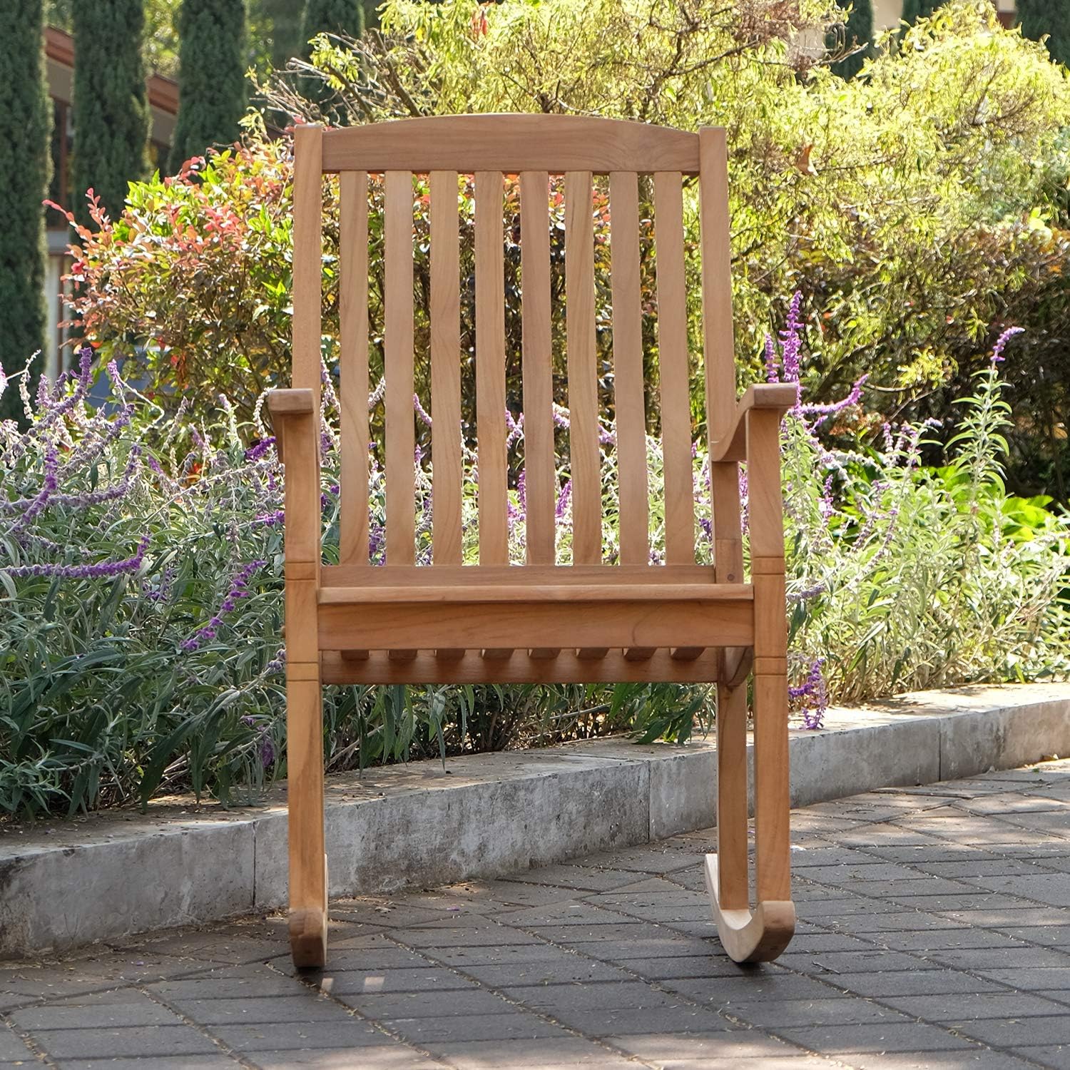 Cambridge Casual Indonesian Arie, Rocking Chair, Single Item/Natural Teak: Garden & Outdoor