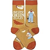 Primitives by Kathy Awesome Chicken Dad Socks
