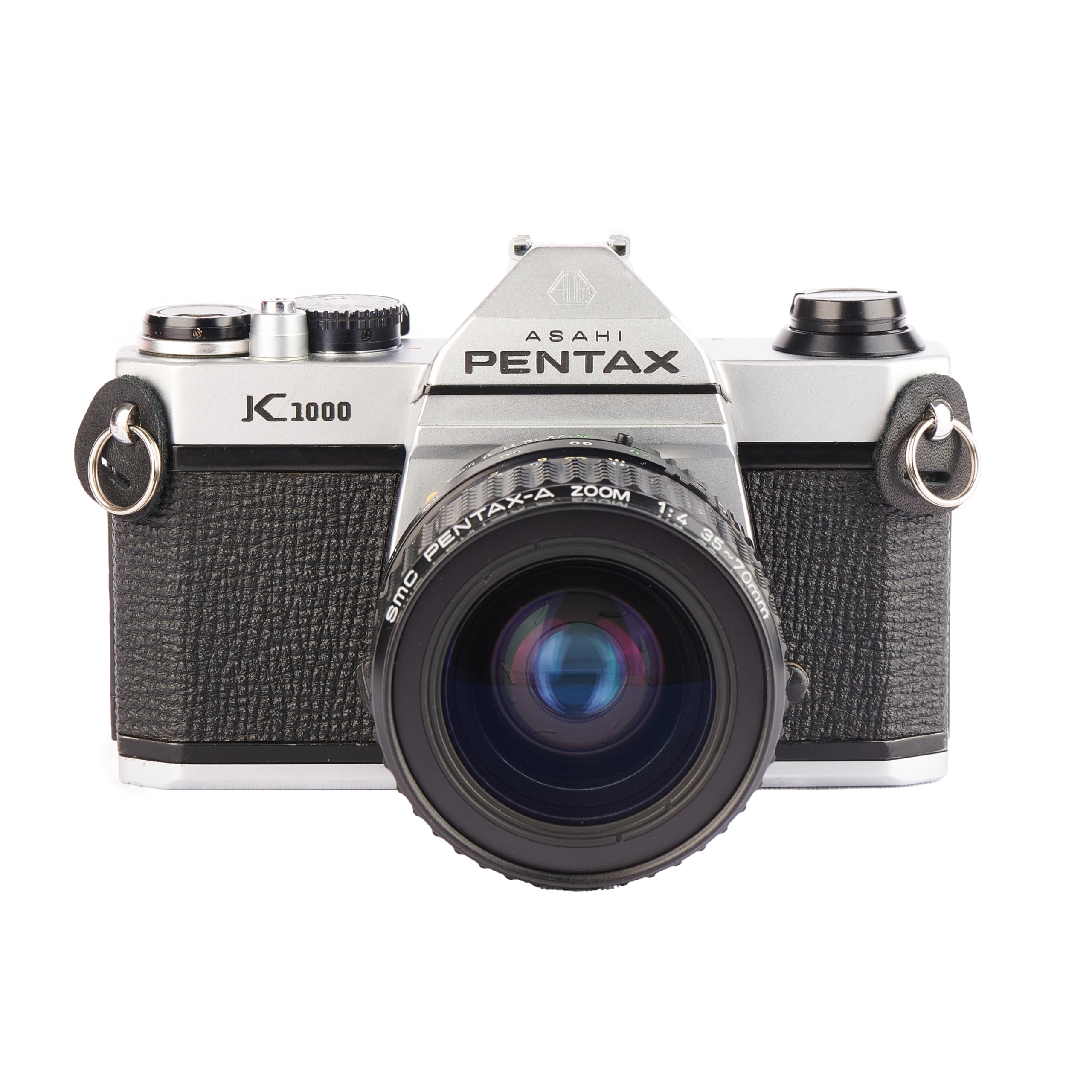 Pentax K1000 Manual Focus SLR Film Camera With Pentax 50mm Lens on