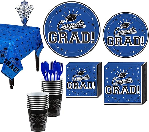 Amazon Com Party City Congrats Grad Blue 2019 Graduation