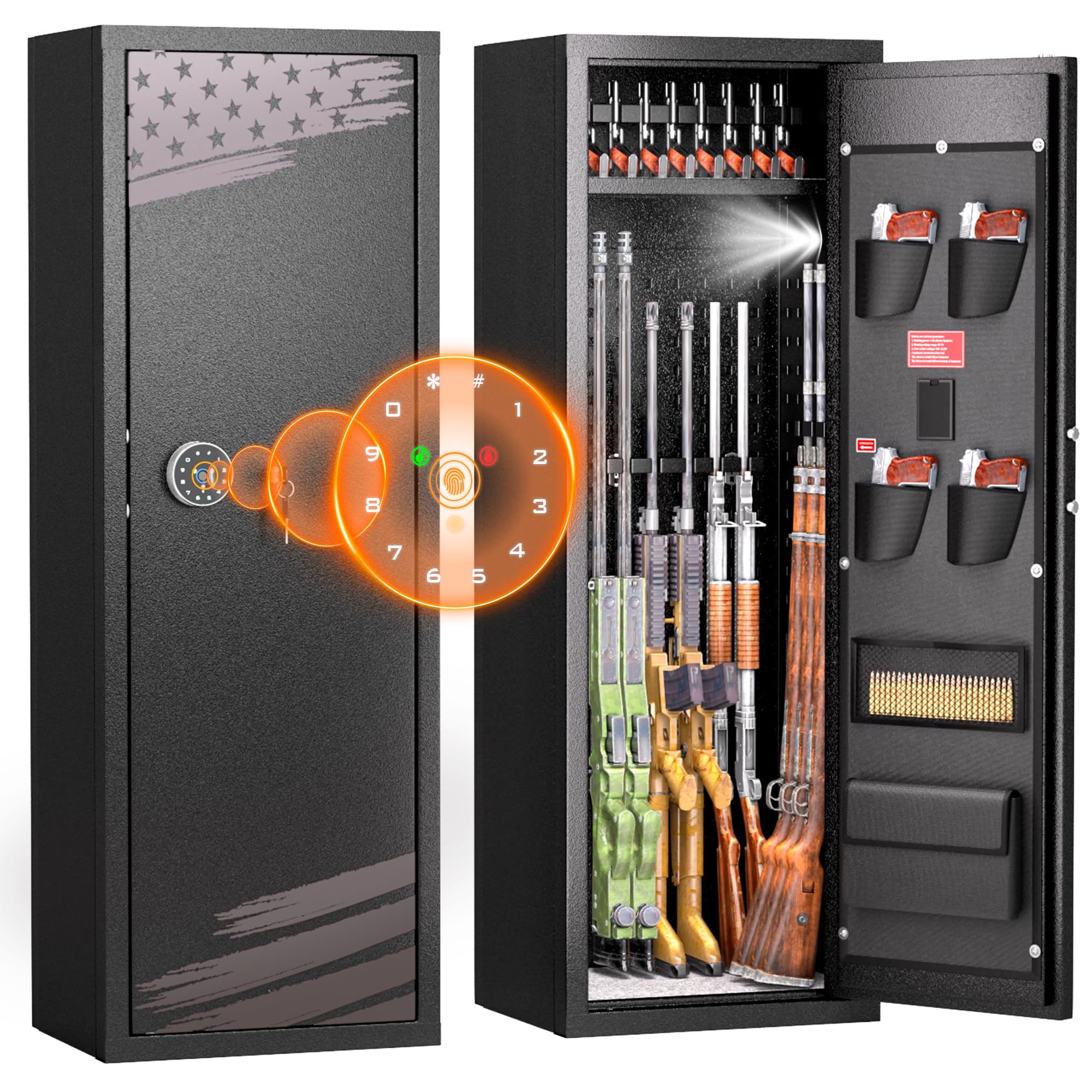 INTERGREAT 1014 Rifle Gun Safe for Home Rifle and Pistols, Gun Safes
