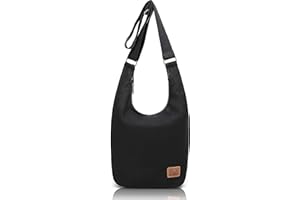 Coton Pose Women Hippie Crossbody Bag - Top Zip Large Capacity Canvas Sling Bag - Jacquard Cloth Handmade