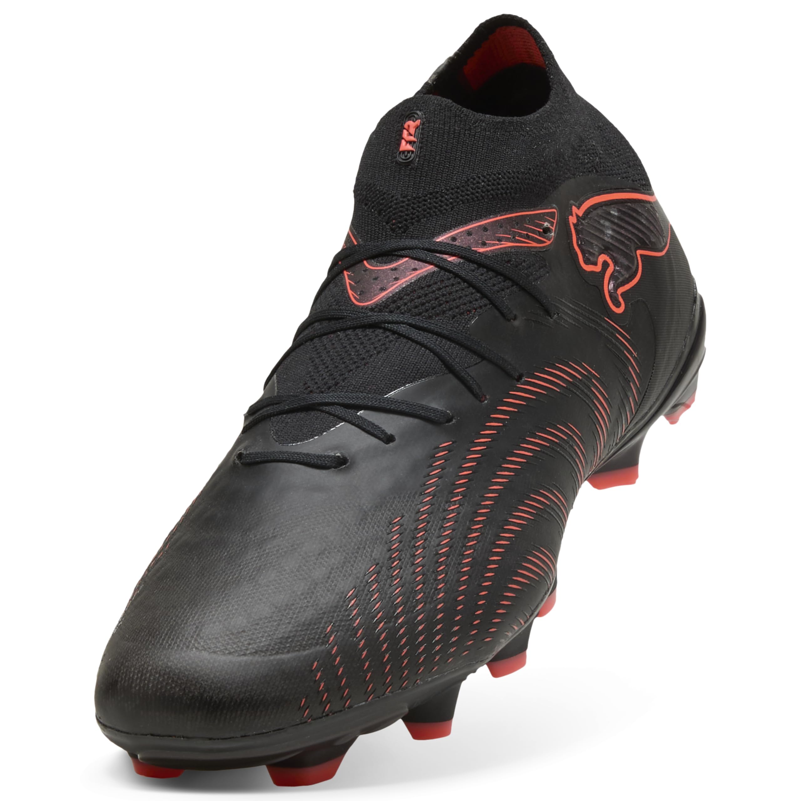 PUMA Unisex Future 9 PRO FG/AG Fußballschuh, schwarz-leuchtendes Rot, Starkes Grau, Größe 43, Puma Schwarz leuchtendes Rot, Starkes Grau, 43 EU 3