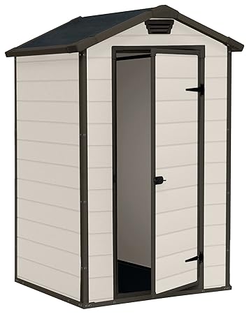 Keter Manor Outdoor-Gartenschuppen, aus Kunststoff 1,2 x 0,9 m, Beige