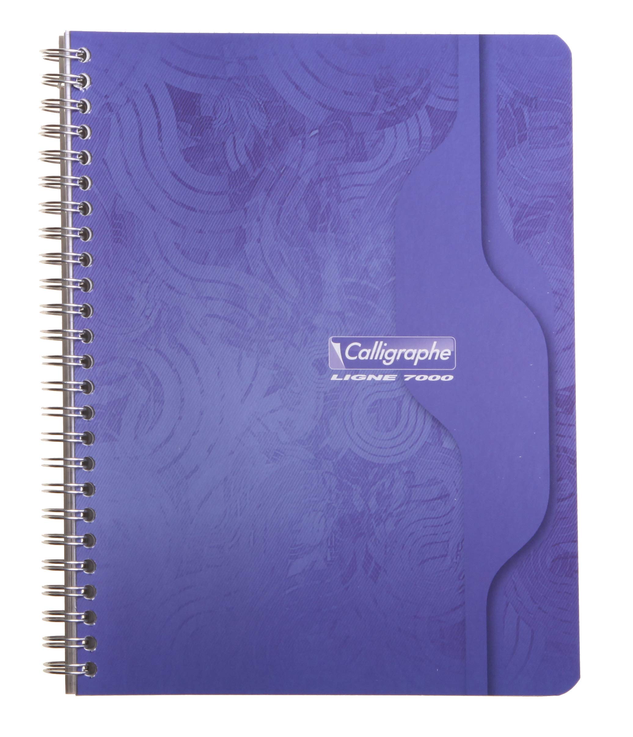 Calligraphe 402C Set of 10 Spiral Notebooks (Clairefontaine) - 17x22cm - 100 Small Squares Pages - 70 g White Paper - Varnished Card Cover - Random Colours