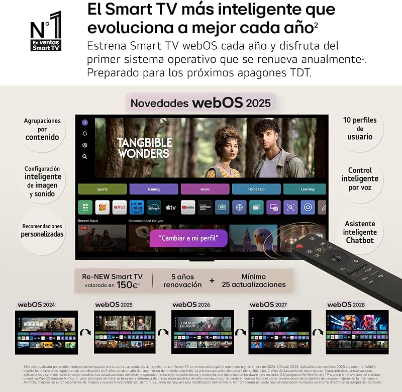32LR60006LA - TV FHD de 32" (80 cm), Smart TV webOS 23, processador α5 AI Gen6, HDR10/HLG, Dolby Digital Plus, AI Sound, Google Assistant, Apple AirPlay, ThinQ, HDMI, USB, Bluetooth, Wi-Fi — foto 4 de 8
