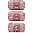 Red Heart Soft Rose Blush Yarn - 3 Pack of 141g/5oz - Acrylic - 4 Medium (Worsted) - 256 Yards - Knitting, Crocheting & Craft