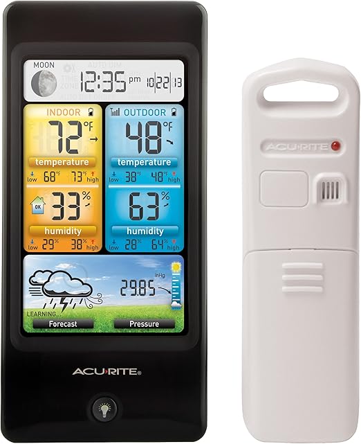 Amazon Com Acurite 02016 Color Weather Station With Forecast