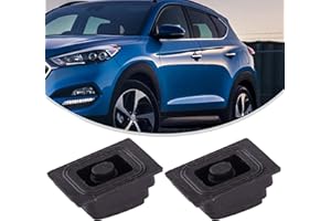 VOGOOPOI 2Pcs Black Car Exterior Door Handle Buckle Induction Button Fit for Hyundai Tucson 2015-2020 Car Accessory Buttons Exterior Door Handles (2)