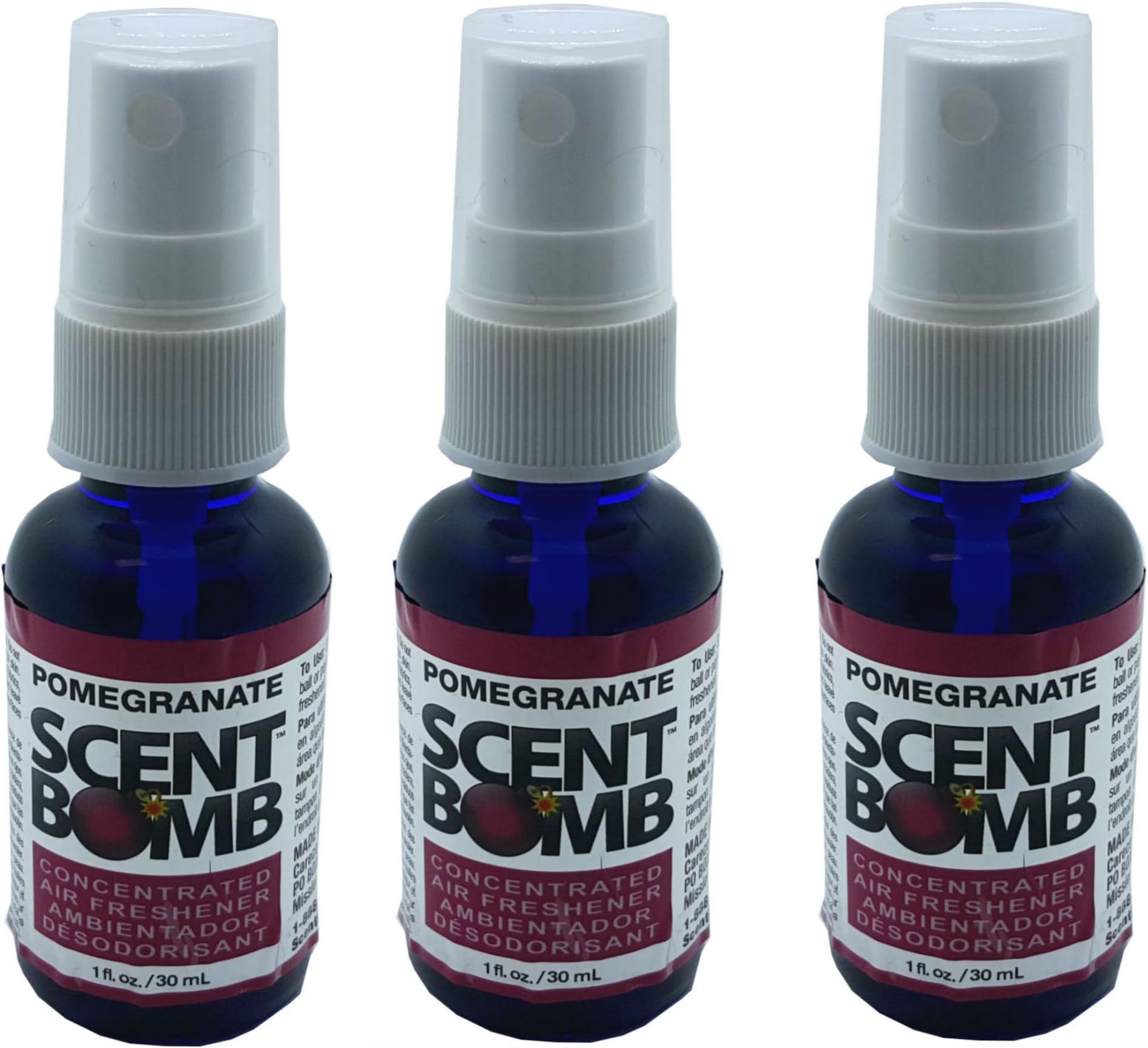 Scent Bomb Super Strong 100% Concentrated Air Freshener - 3 Pack (Pomegranate)
