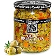 Mediterranean Olive Bruschetta - Gluten-Free Sandwich Spread with Olive Oil for Muffuletta, Sandwiches, Dips, Crackers, Salads, & Appetizers, Kosher - Sable & Rosenfeld - 16 oz (Pack 1)