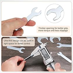 HARFINGTON 10pcs Small Wrench 13x70x1.5mm Metric