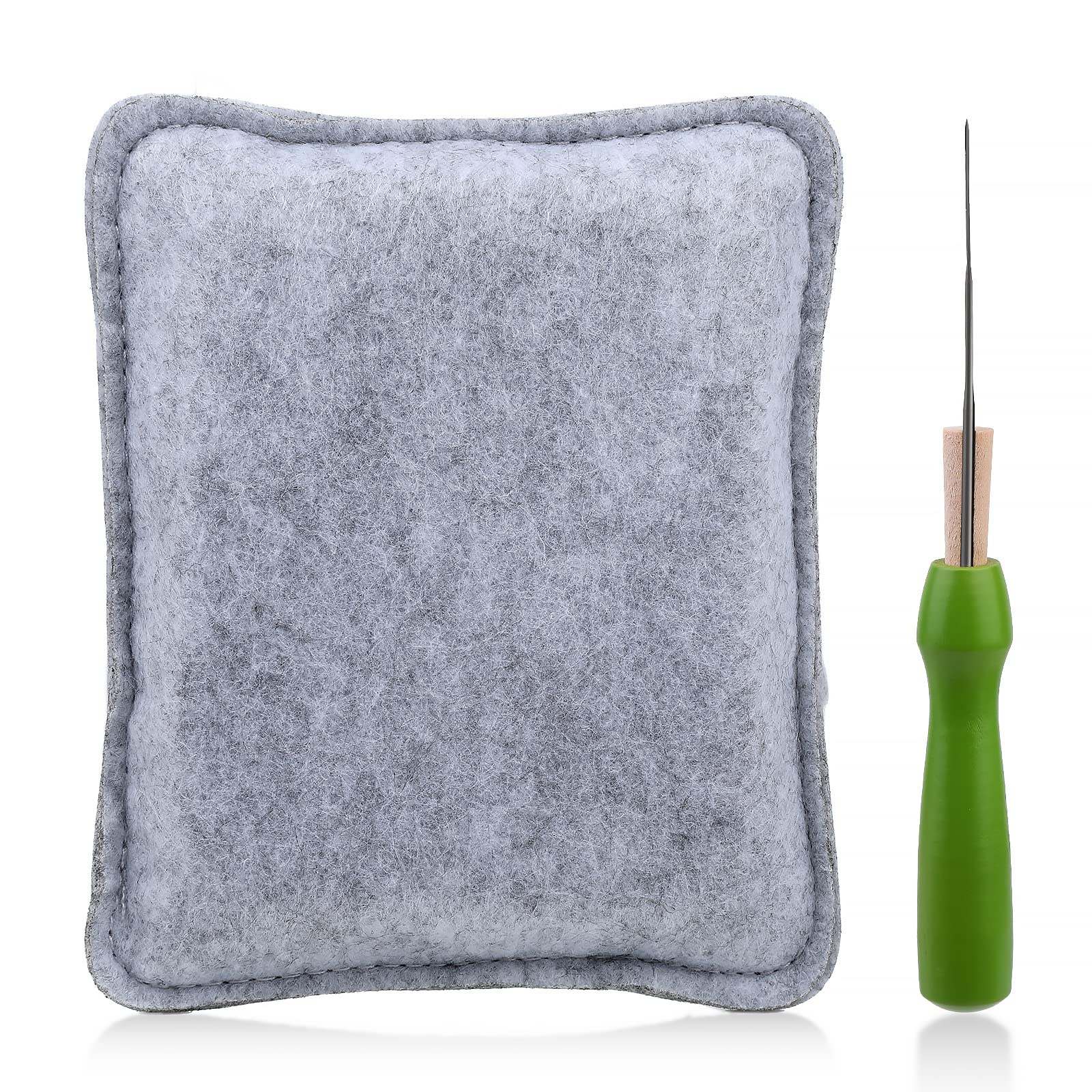 Namner Needle Felting Pad, Felting Mat with Felting Needles, Felting Needle and Mat, Needle Felt Tool Kit, Needle Felting Needles and Felting Pad, 4.72 x 3.74 Inches