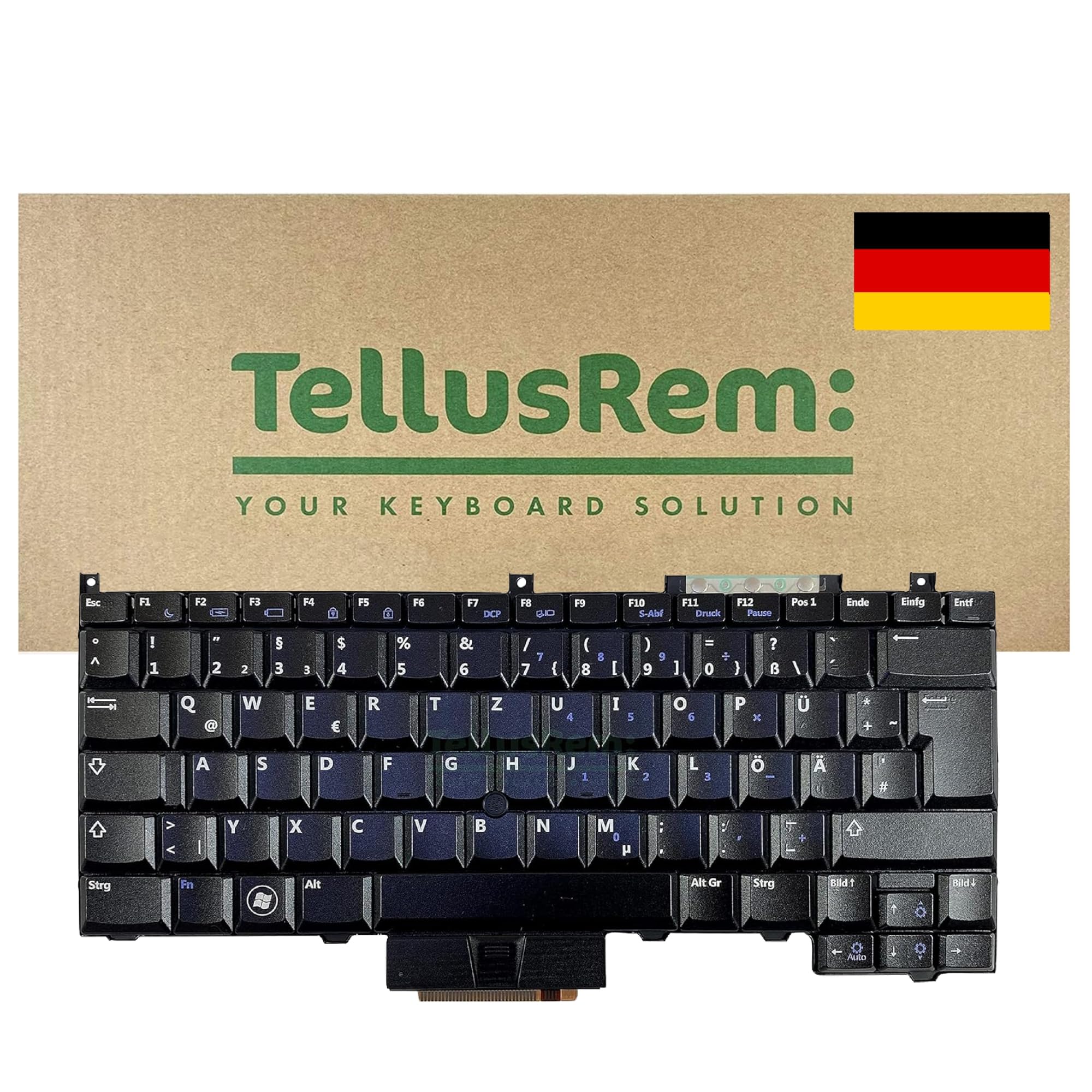 replacement German non-backlit keyboard for Dell Latitude E4300, Latitude E4310, Latitude E4200