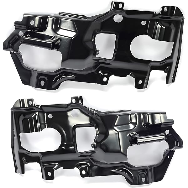 Amazon.com: JEPFHYKE Pair Bumper Support Brackets Front Steel Set  