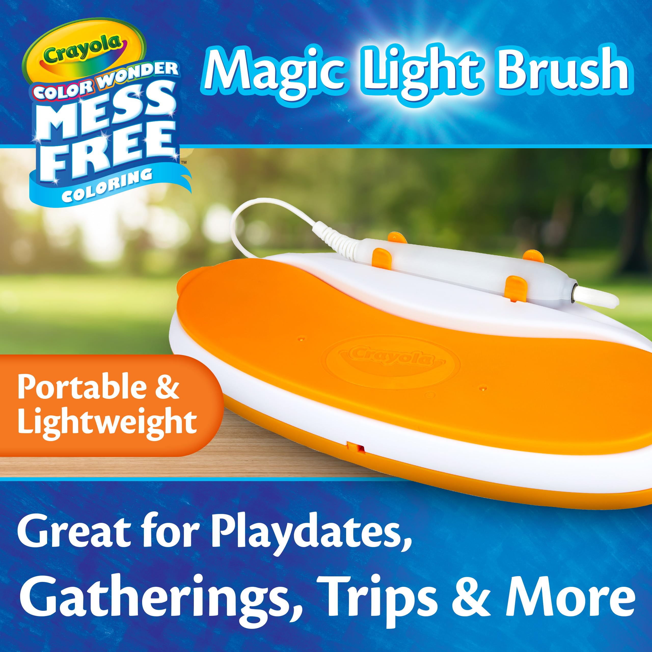 Crayola Color Wonder Magic Light Brush, Mess Free Painting Station for Kids, Toddler Toys & Activities, Holiday & Christmas Gifts for Kids, Ages 3+